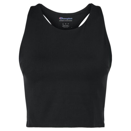 Women's Crop Racerback Tank Top Thumbnail