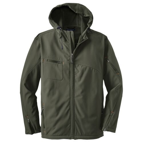 Textured Hooded Soft Shell Jacket Thumbnail