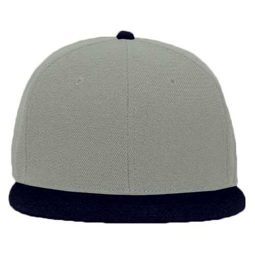 OTTO Wool Blend Twill Round Flat Visor "OTTO SNAP" Six Panel Pro Style Snapback Hat Thumbnail
